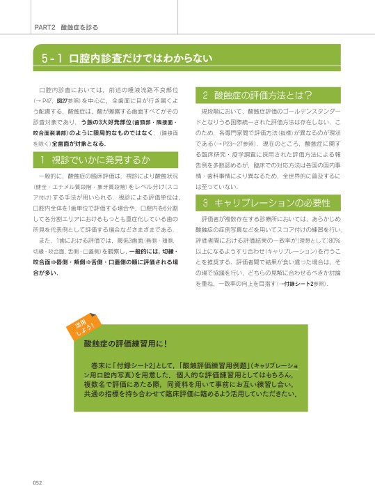 知る・診る・対応する 酸蝕症