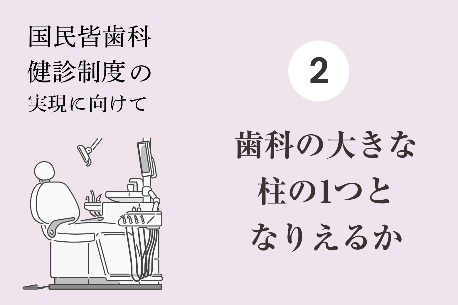 第2回 歯科の大きな柱の1つとなりえるか